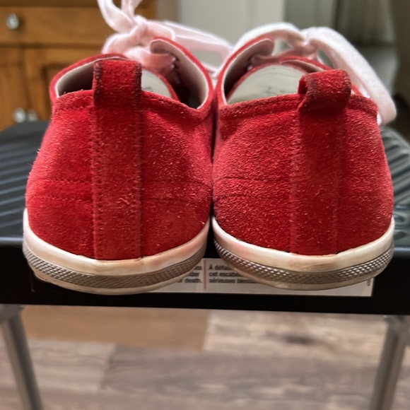 Prada red suede lace ups - Picture 3 of 6